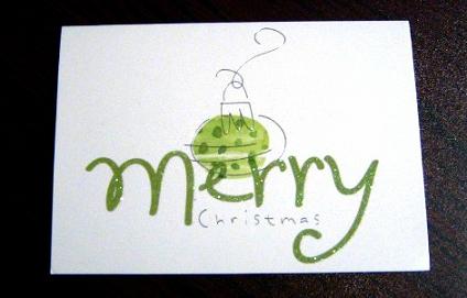 recycling christmas card