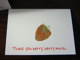 Third Thank you note